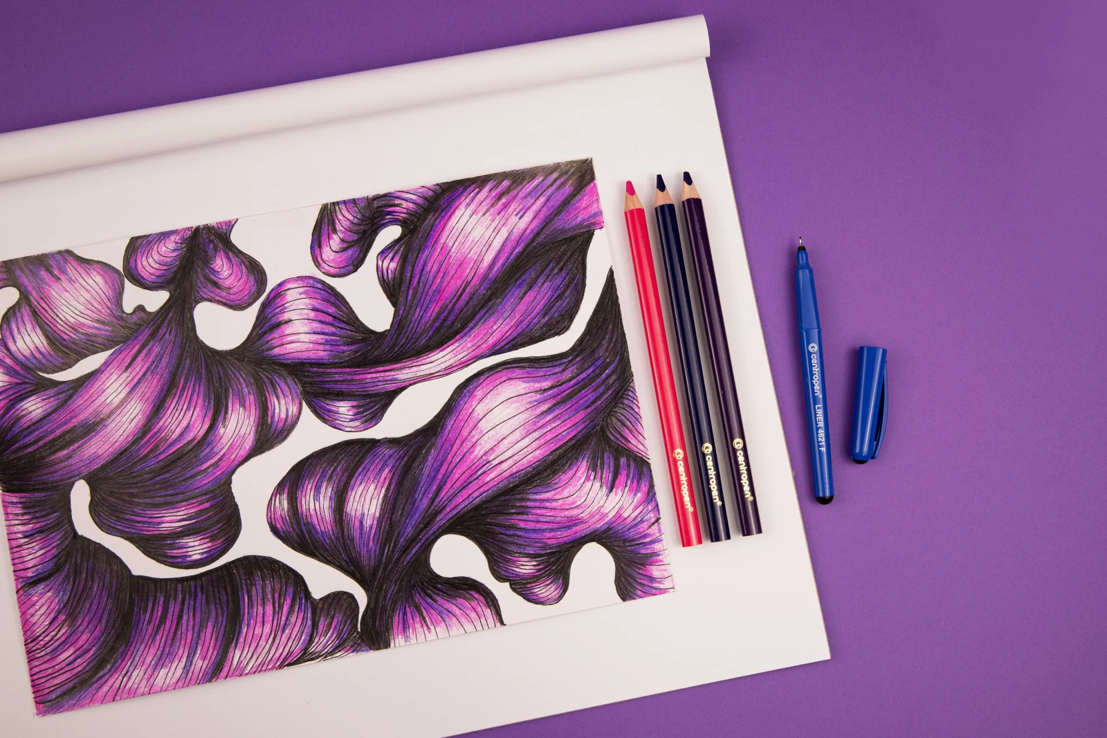 Creioane colorate triunghiulare Jumbo Ergo [3]