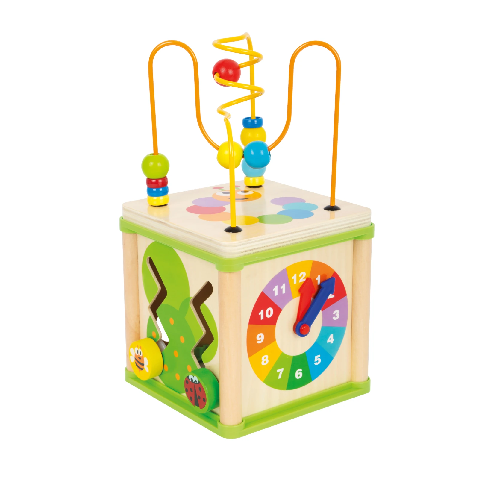 Cub educativ din lemn cu activități motrice - insecte [2]
