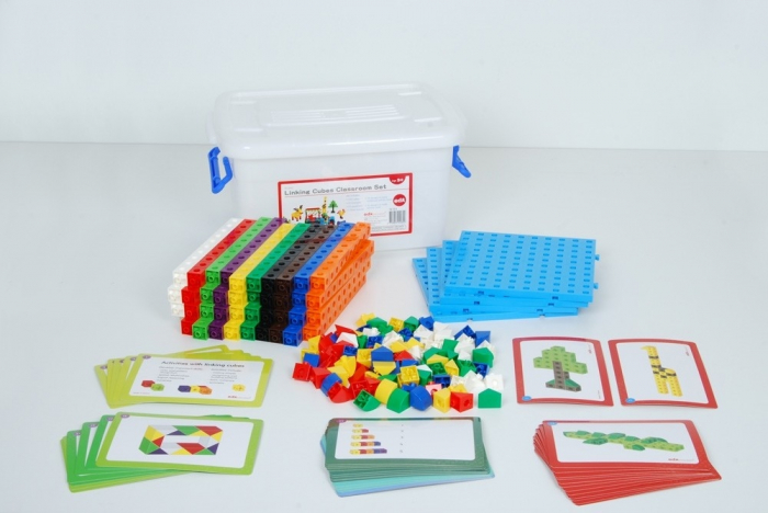 Cuburi de construcții interconectabile, Edx Education, set de 500 bucăți, multicolor [5]