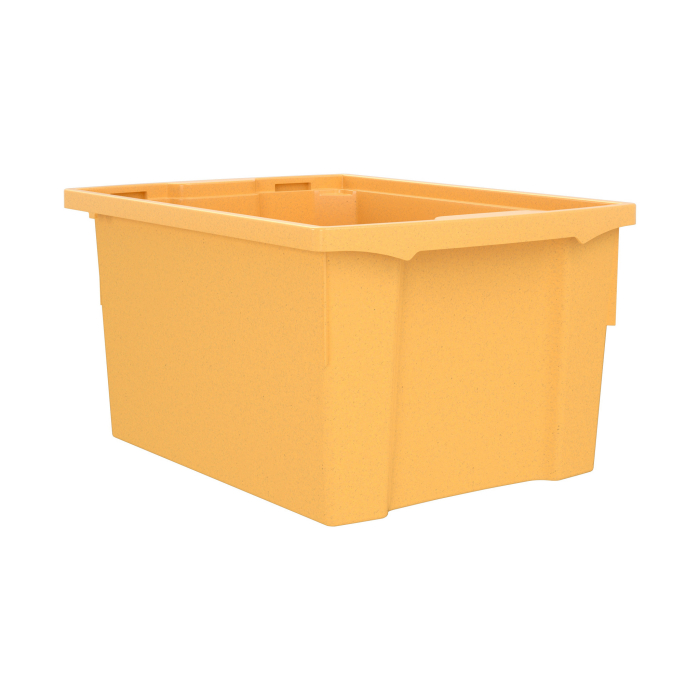 Cutie de depozitare stivuibilă pentru școală și grădiniță, mărimea L - curry [4]