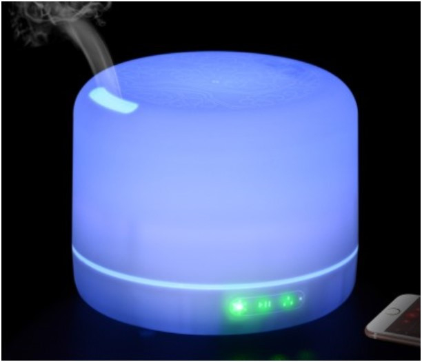 Difuzor de aromă multifuncțional cu schimbare de culoare și boxe [8]