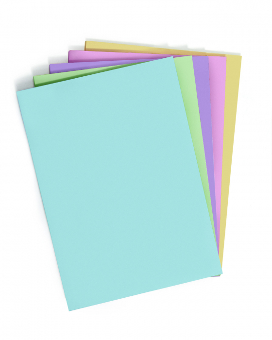 Hârtie colorată A4, set de 250, 5 culori pastel [3]