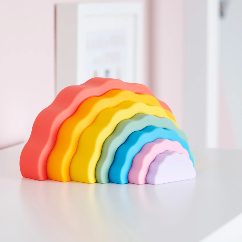 Joc de stimulare senzorială curcubeu SiliSoft Wobble Rainbow [2]