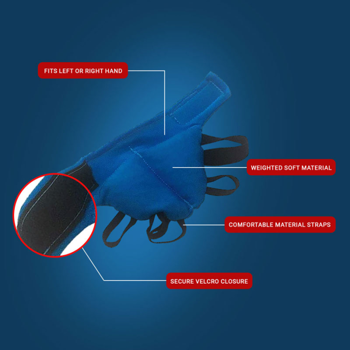 Mănușă cu greutăți pentru scrierea de mână  – mărime mare [4]