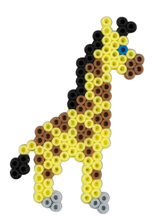 Margele de calcat HAMA MIDI Animale din Zoo - 2000 margele + 1 plansete de lucru impachetat in cutie [4]