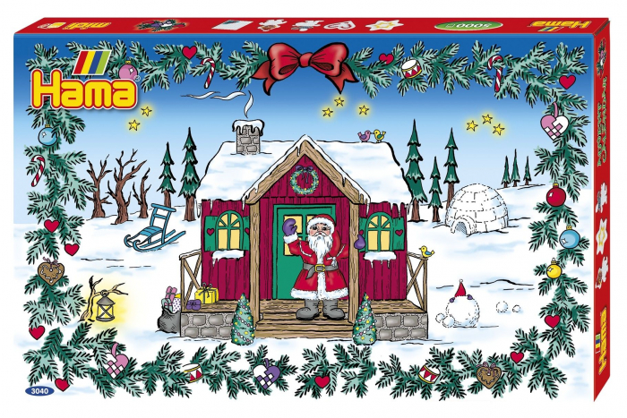 Margele de calcat HAMA MIDI Calendar Advent 5000 in cutie + 5 plansete de lucru mic [2]