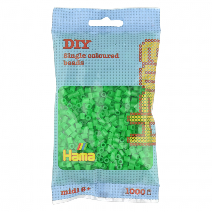 Mărgele de călcat HAMA MIDI Verde Neon [1]