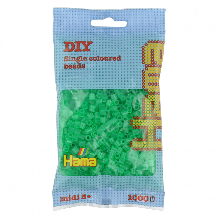 Mărgele de călcat HAMA MIDI VERDE TRANSPARENT [1]