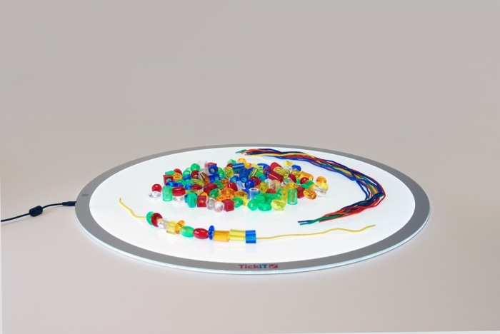 Mărgele transparente mari de înșirat, 192 bucăți, multicolor [6]