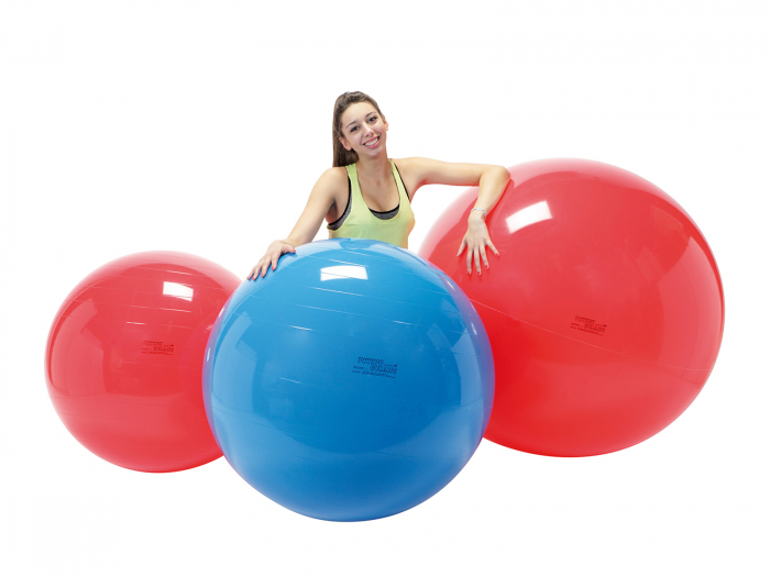 Minge fizioterapeutică Physio Gymnic, diametru 120 cm, roșu [2]
