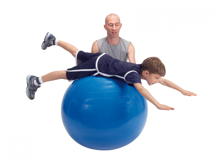 Minge fizioterapeutică Physio Gymnic, diametru 120 cm, roșu [4]
