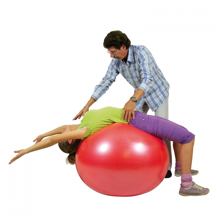 Minge fizioterapeutică Body Ball 55 BRQ - roșu [4]