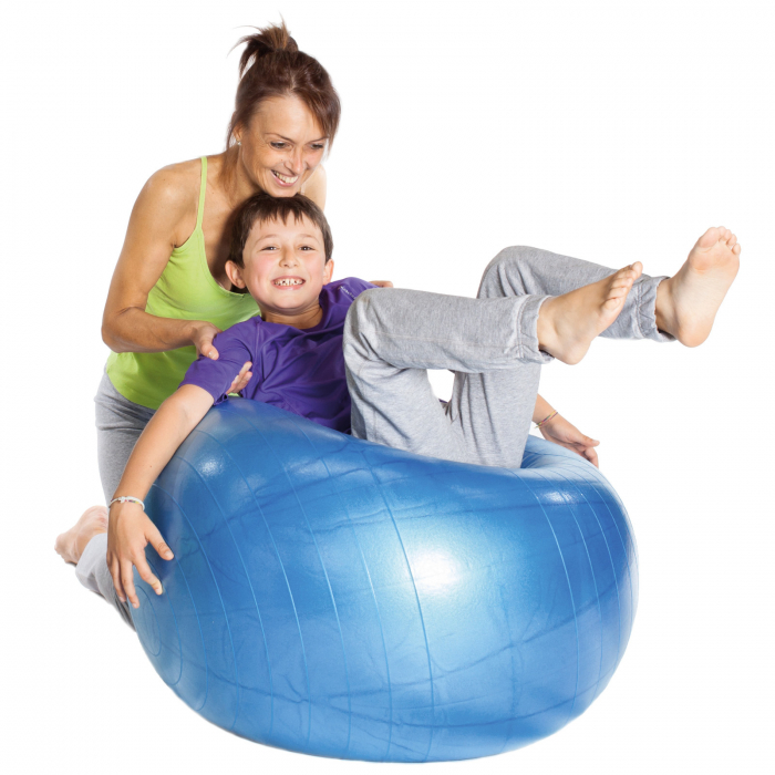 Minge fizioterapeutică Body Ball 95 BRQ - albastru [2]