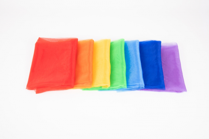 Pachet de țesături organza în culorile curcubeului [3]