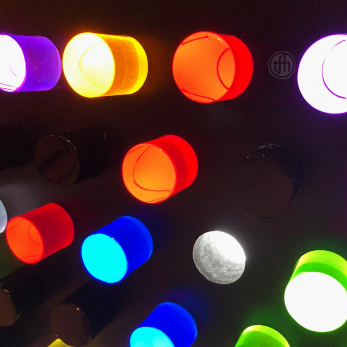 Panou de perete cu tije iluminate [6]