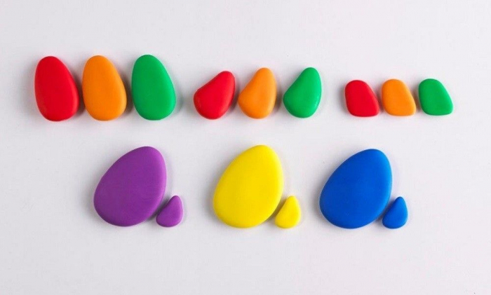 Pietre CURCUBEU, set de 36, multicolor [3]