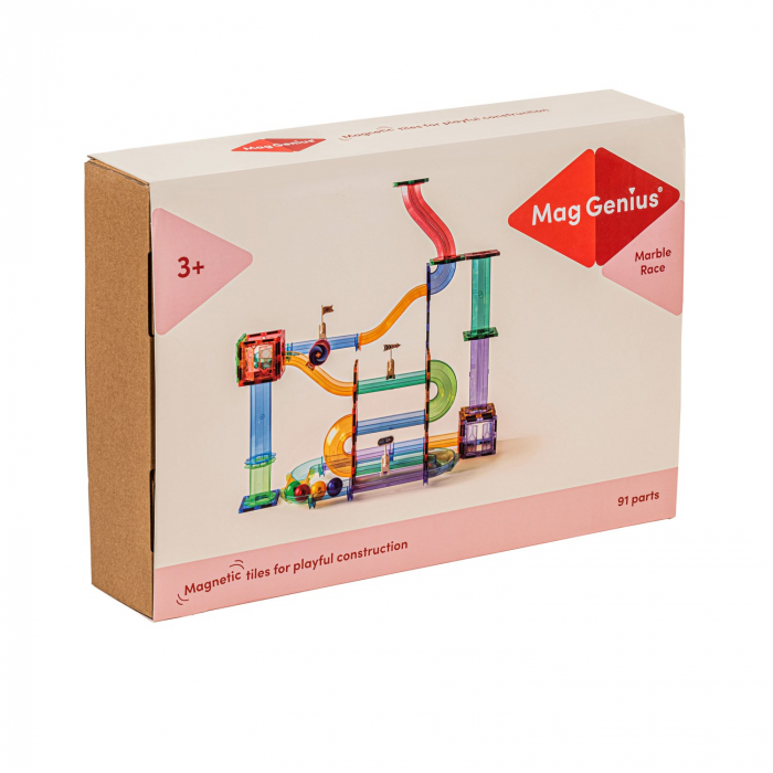 Pistă magnetică pentru bile, set 91 piese [1]