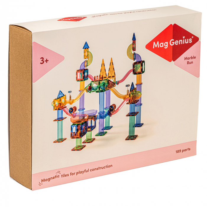 Pistă magnetică pentru bile, set de 189 piese [1]