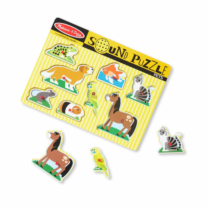 Puzzle cu sunete - animale de companie [2]