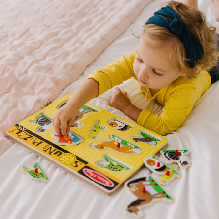 Puzzle cu sunete - animale de companie [4]