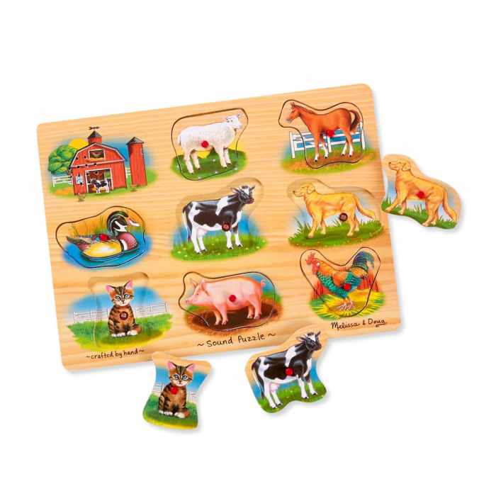 Puzzle cu sunete - animale de la fermă [2]