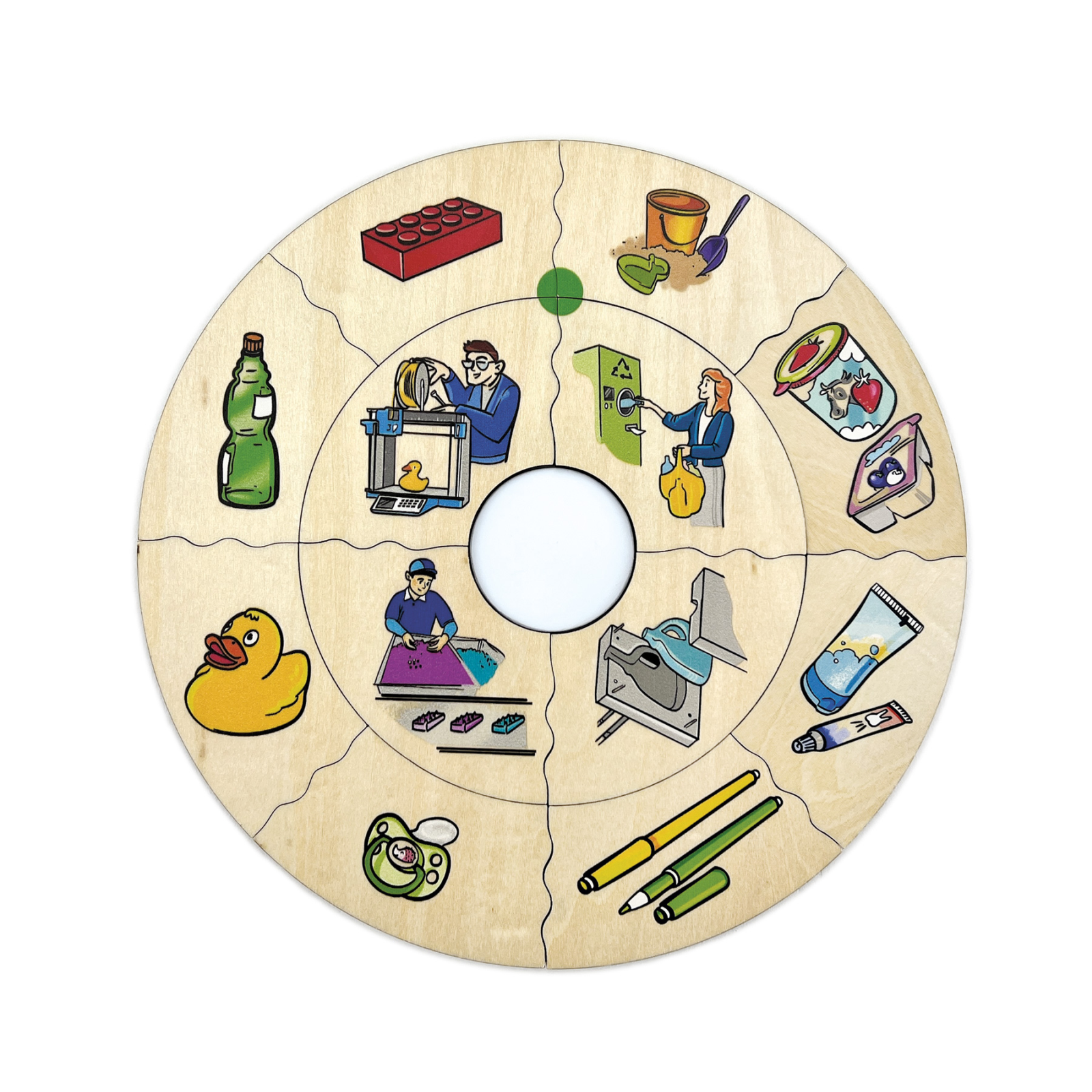 Puzzle din lemn asociere materiale și profesii 65 piese [2]