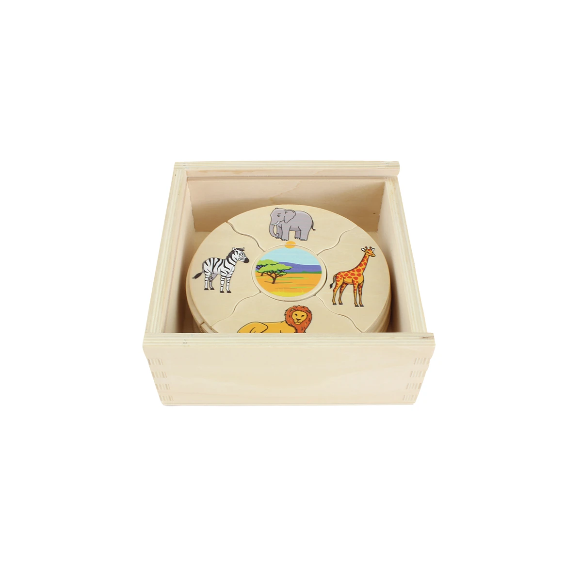 Puzzle din lemn cu habitatele animalelor sălbatice [3]