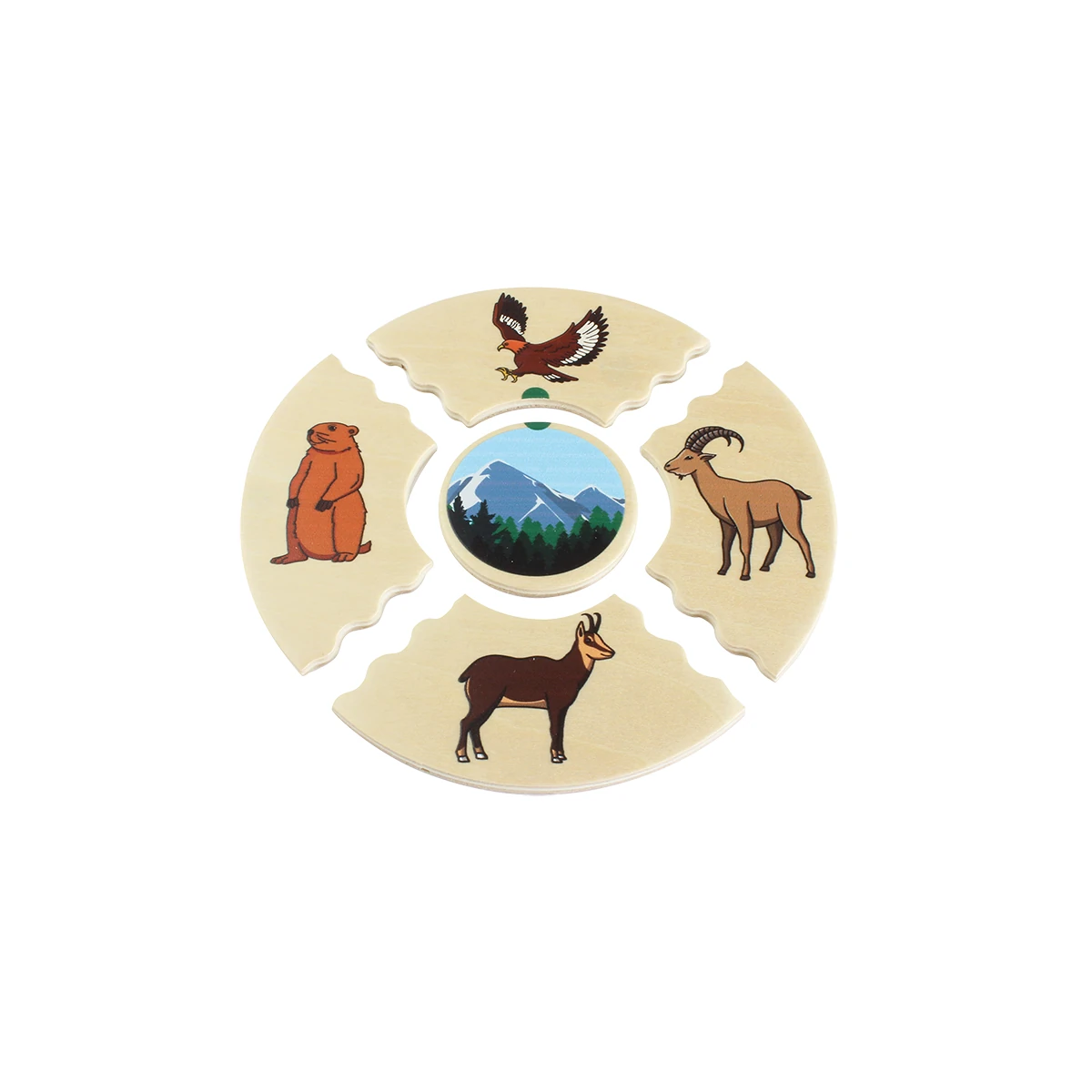 Puzzle din lemn cu habitatele animalelor sălbatice [6]