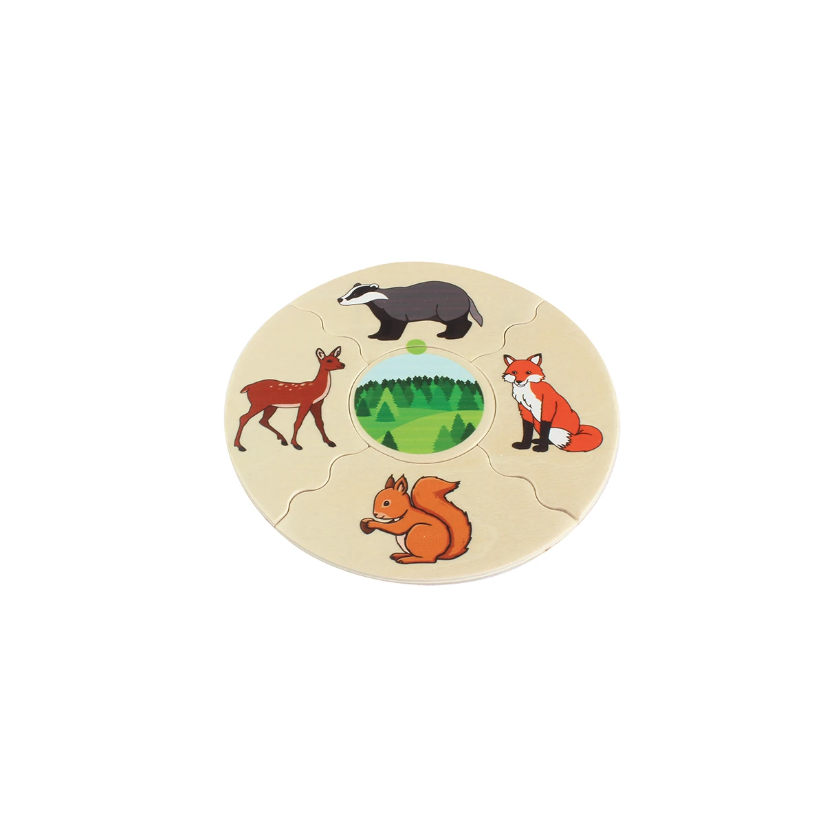 Puzzle din lemn cu habitatele animalelor sălbatice [5]