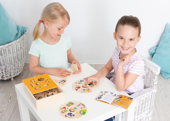 Puzzle din lemn educativ despre emoții și sentimente, 30 piese [13]