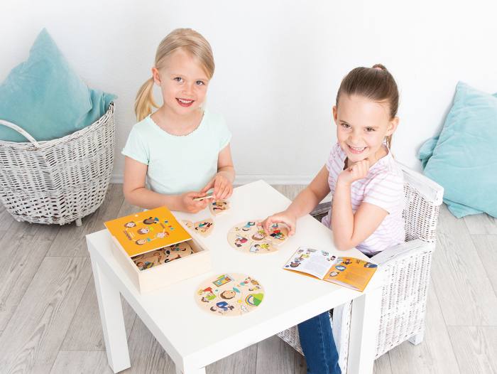 Puzzle din lemn educativ despre emoții și sentimente, 30 piese [12]