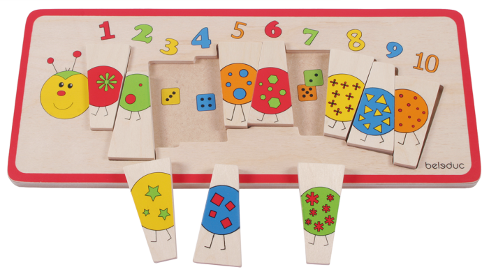 Puzzle din lemn Omida [4]