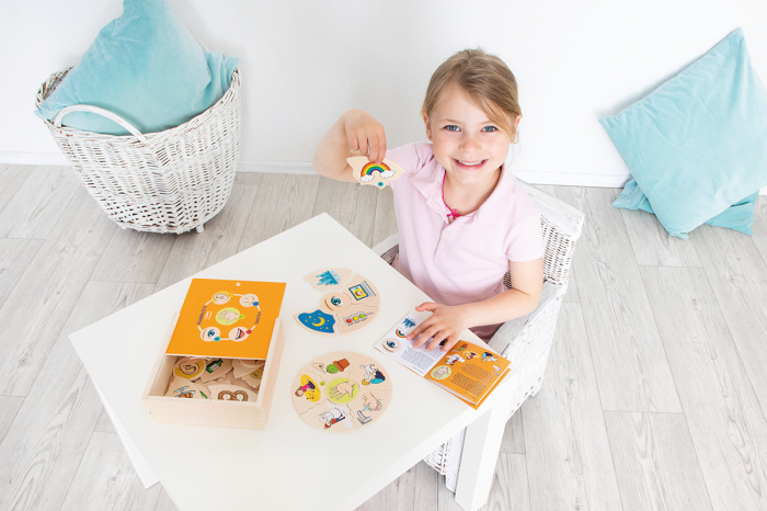 Puzzle educativ din lemn cele 5 simțuri [9]