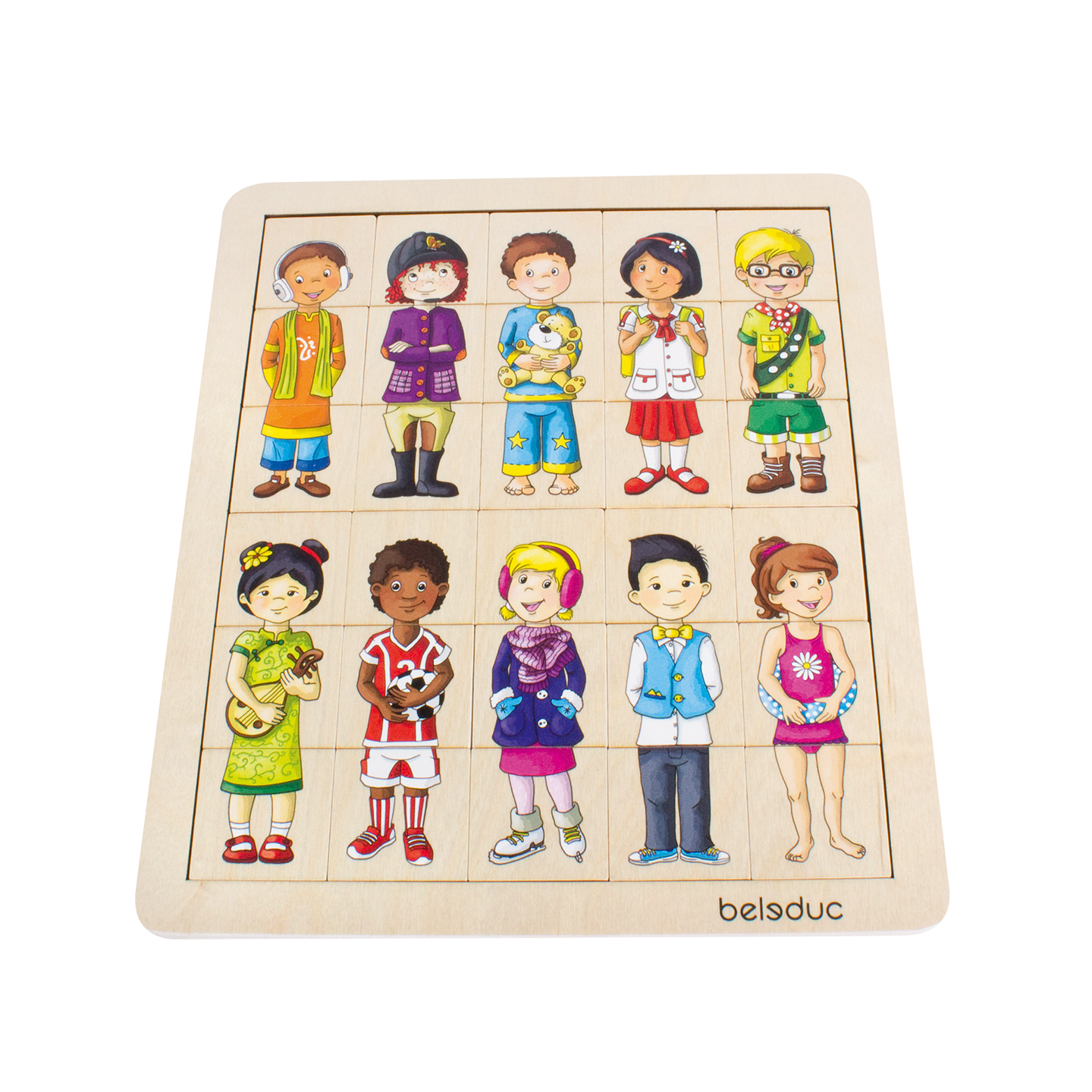 Puzzle educativ potrivește și combină - Copii [4]