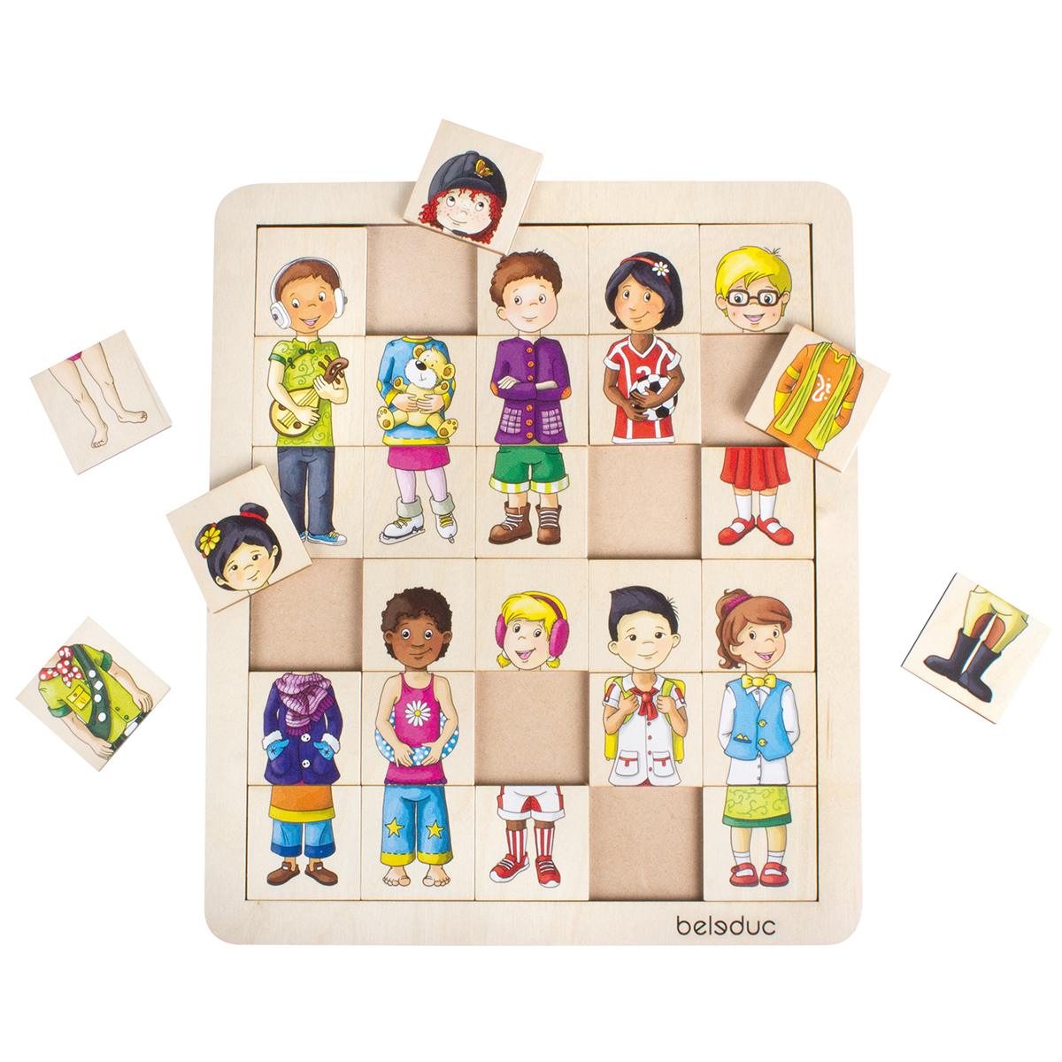 Puzzle educativ potrivește și combină - Copii [5]