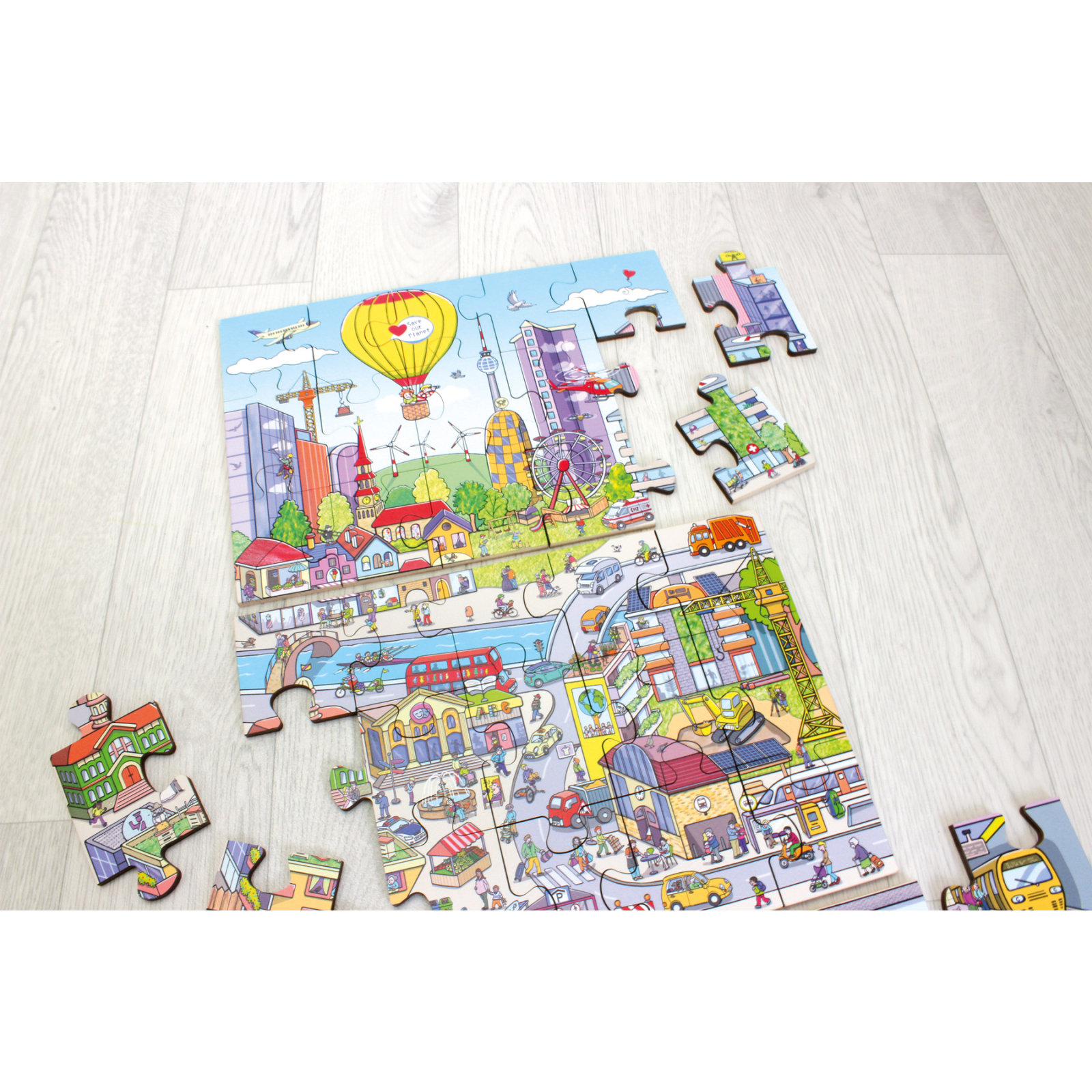 Puzzle mare de podea - viața în oraș [10]
