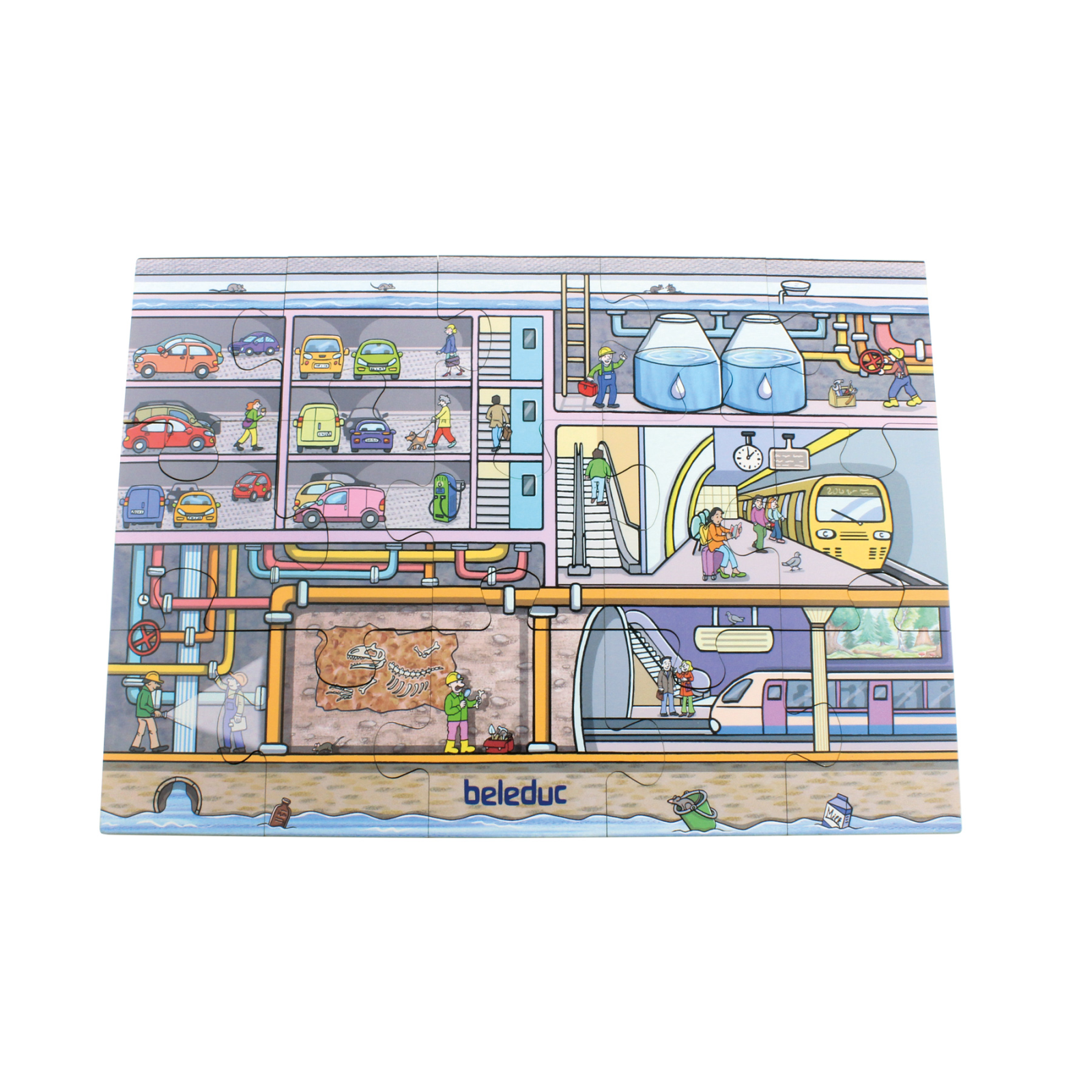 Puzzle mare de podea - viața în oraș [6]