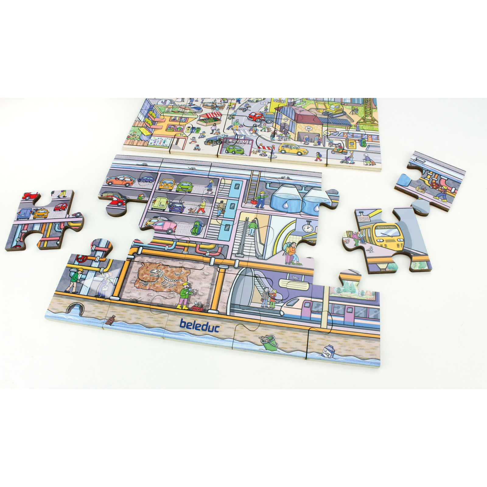 Puzzle mare de podea - viața în oraș [8]