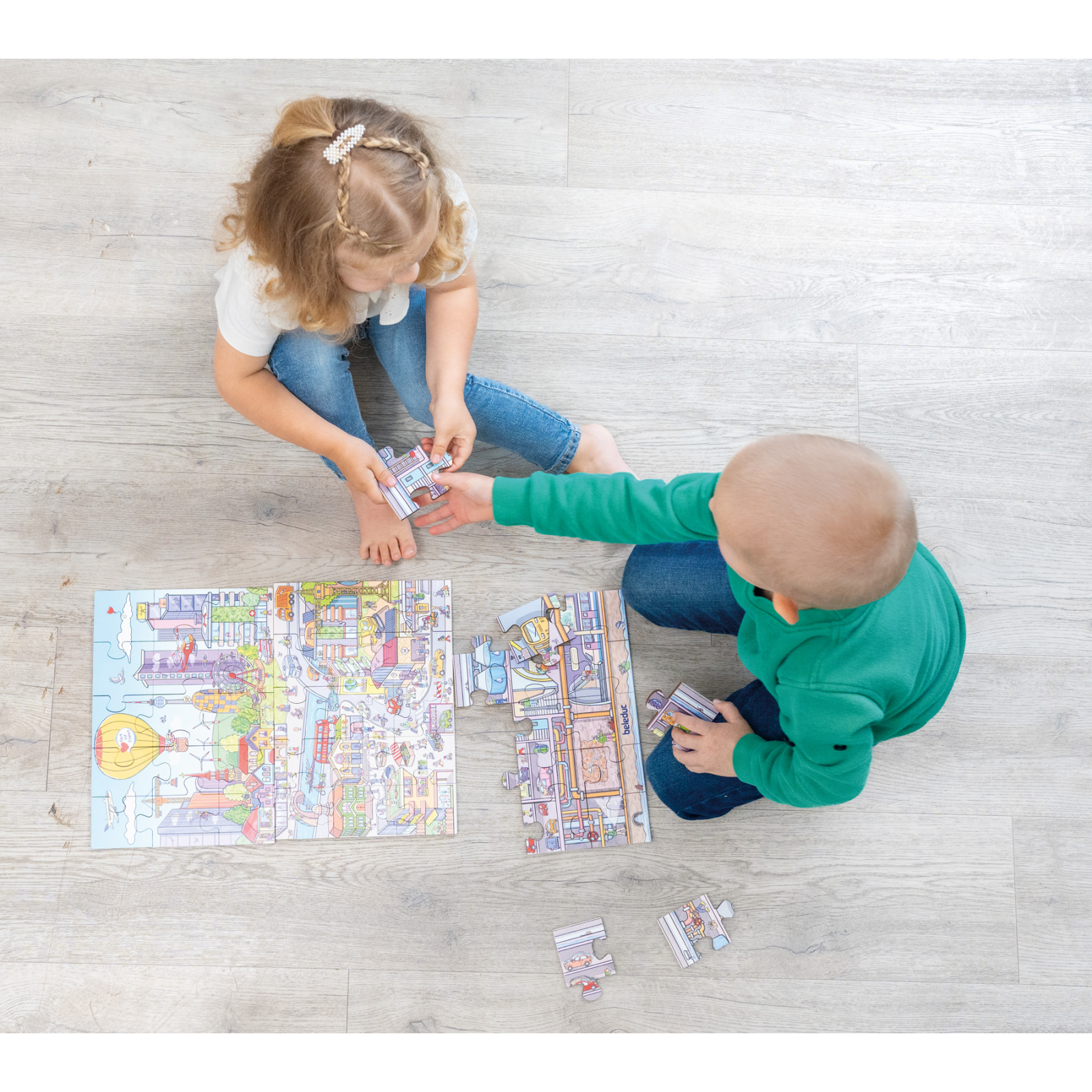 Puzzle mare de podea - viața în oraș [17]