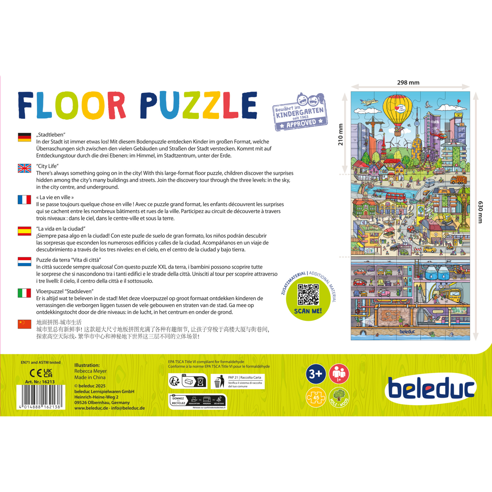 Puzzle mare de podea - viața în oraș [2]