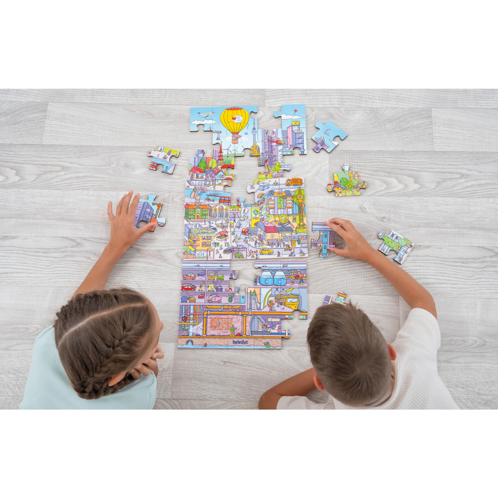Puzzle mare de podea - viața în oraș [13]