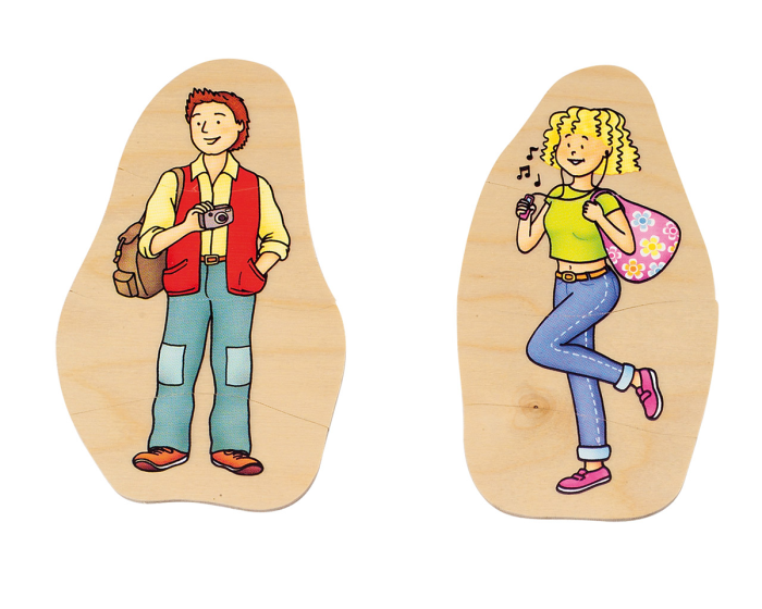 Puzzle stratificat din lemn: Etapele vieții – Bunica și Bunicul [3]