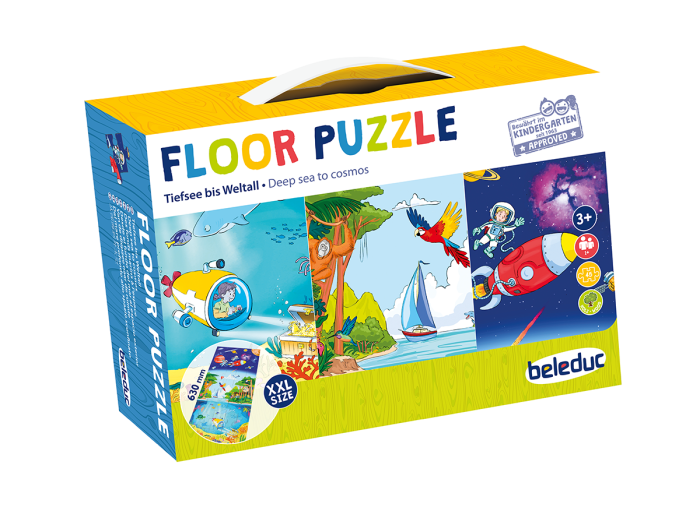 Puzzle uriaș de podea din lemn De la adâncurile mării până în cosmos [18]