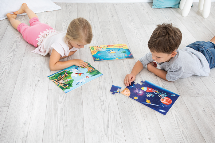 Puzzle uriaș de podea din lemn De la adâncurile mării până în cosmos [14]