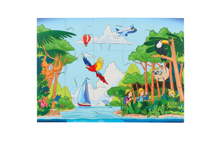 Puzzle uriaș de podea din lemn De la adâncurile mării până în cosmos [5]