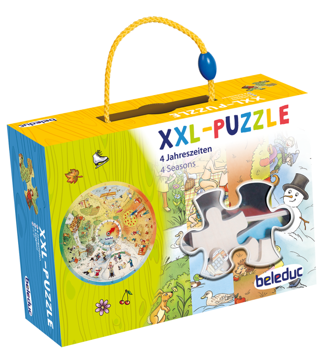 Puzzle XXL educativ din lemn: 4 anotimpuri [9]