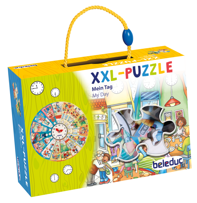 Puzzle XXL educativ din lemn Ziua mea [13]