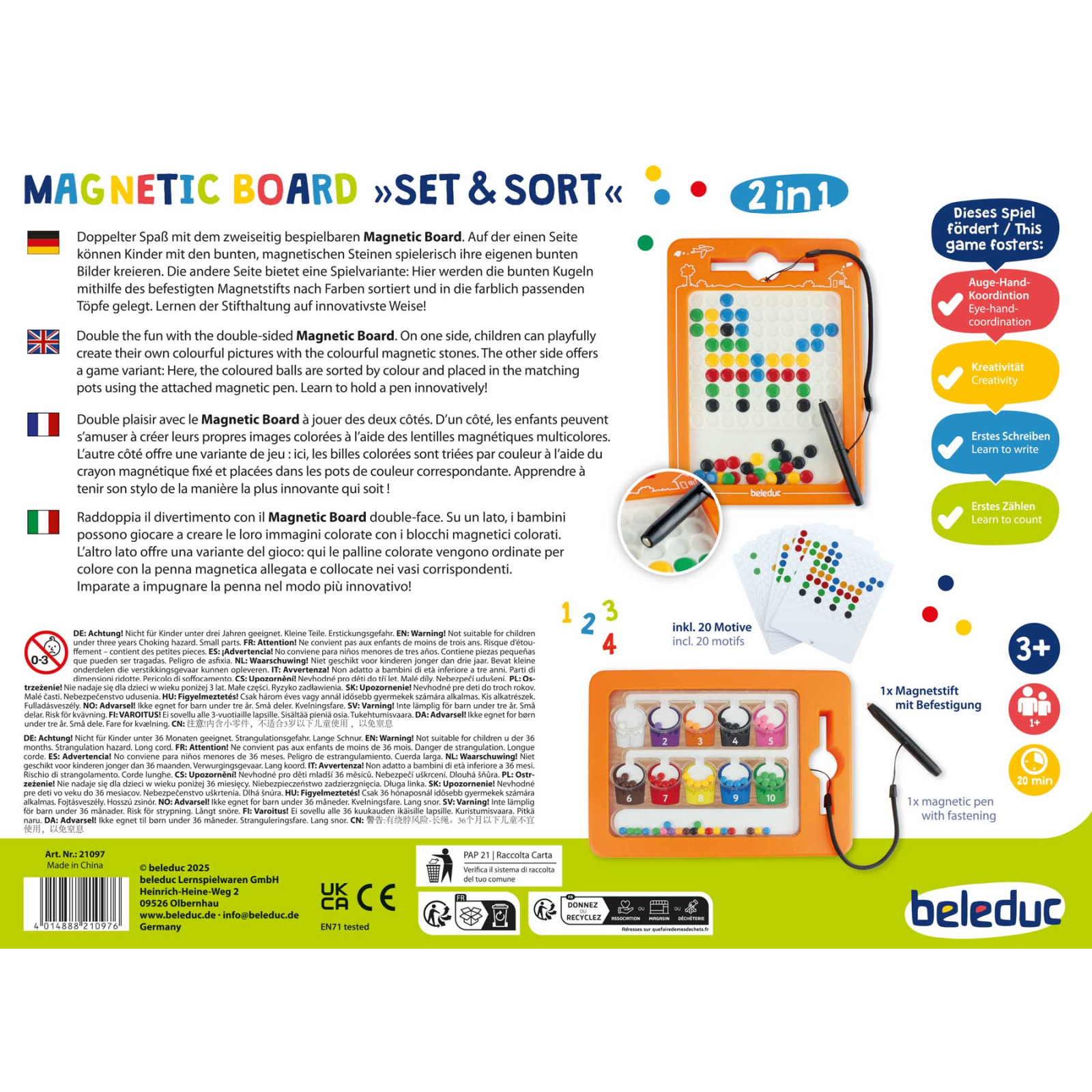 Set cu tablă magnetică – aranjare și sortare [6]