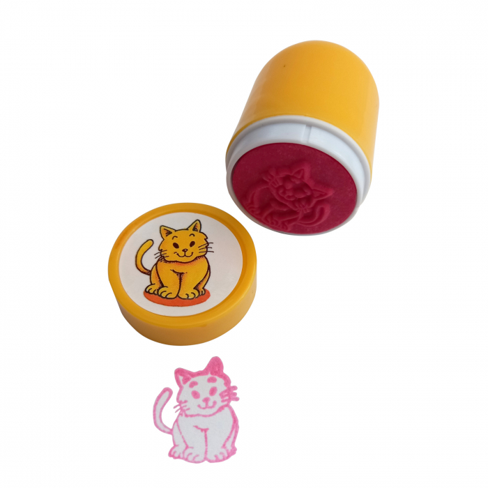 Set de 10 ștampile cu animale, diametru 3 cm [4]