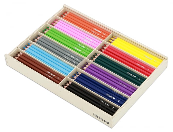 Set de 144 creioane triunghiulare groase [4]